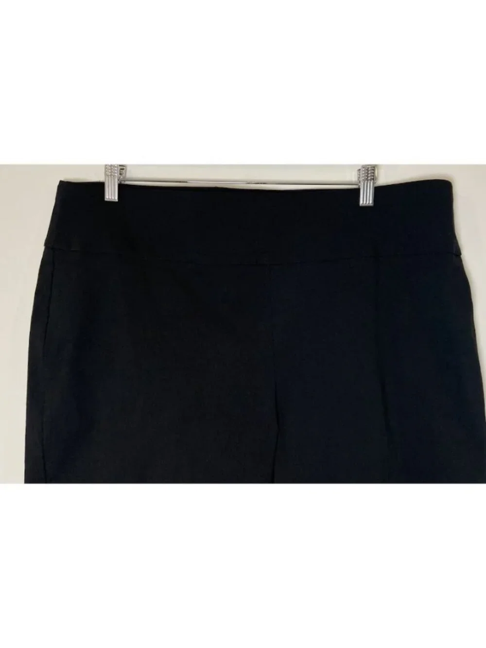 NWT Chico's Wide Leg Pull On Capri Pants Stretch Black Size 3.5 18 New - Picture 2 of 6